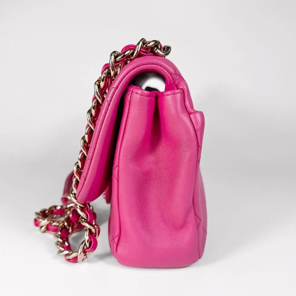 Chanel Quilted Lambskin Elegant Chain Flap Bag
